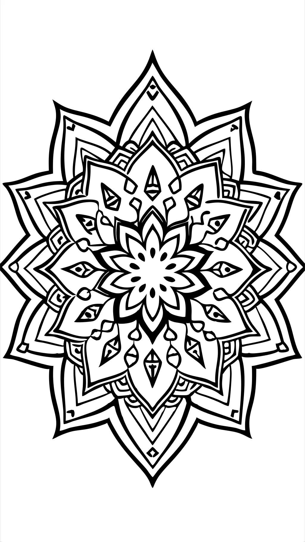 printable hard mandala coloring pages